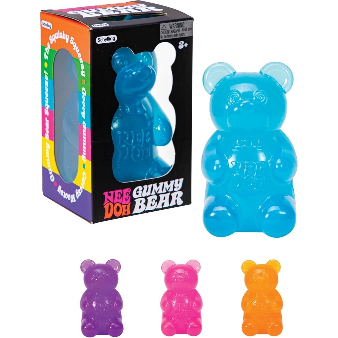 NeeDoh Gummy Bear – Jelly Sensory Toy – 3.5"